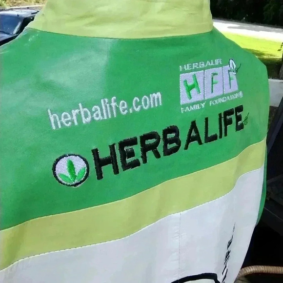 RARE HERBALIFE LEATHER JACKET EXTRA LARGE - Picture 6 of 8